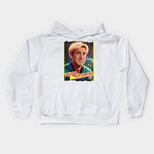 movie 2023 Ryan Gosling graphic illustration design by ironpalette Kids Hoodie